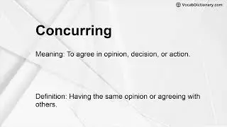 Concurring Meaning
