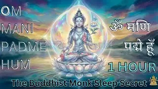 🎵Fall Asleep in 7 Minutes: The Buddhist Monk Sleep Secret (Om Mani Padme Hum) 1 Hour