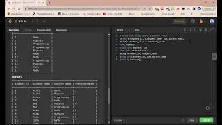 SQL tutorial 1280. Students and Examinations Leetcode