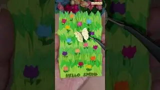 Spring is here, full of flowers and butterflies. Enjoy. #paperlover  #minicardidea #springcards #art