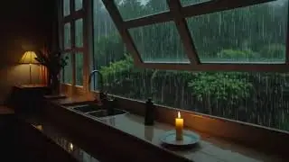 8 HR DEEP SLEEP Thunderstorm Sounds | Cure Insomnia Instantly | Heavy Rain Noise ASMR Black Screen.
