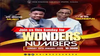 SUNDAY RESTORATION SERVICE || SECRET OF SECURING A GLORIOUS YEAR || RHIMDCC CANADA || 19TH JAN. 2024