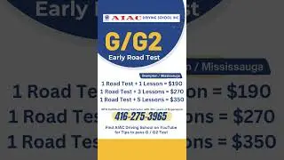 G and G2 Driving Test with lessons.