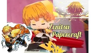 ⚡️Zenitsu paper craft⚡️| leg 2 of Zenitsu🤭 #Zenitsu #demonslayer #anime #papercraft 