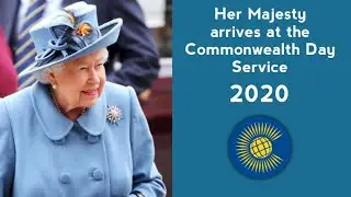 Her Majesty arrives at the Commonwealth Day Service at Westminster Abbey (2020)