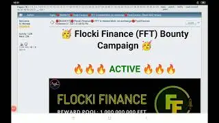 Обзор баунти компании 🥳 Flocki Finance (FFT) Bounty Campaign 🥳