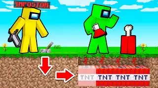 200IQ TNT Play As IMPOSTOR!  (Minecraft Among Us)