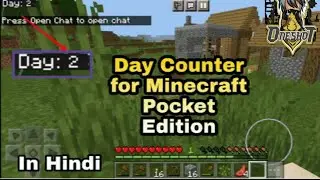 MINECRAFT BEST EXPERIENCE ADDON FOR SURVIVAL | DAY AND ENTITY COUNTER FOR MINECRAFT #mcpe #minecraft
