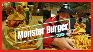 MONSTER BURGER In Top Gun Nevada. ဧရာမ ဟမ်ဘာဂါ 🍔 စားဘူးလား ? ( Foodie With Abs )