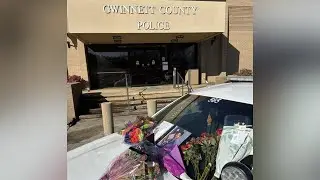 Memorial grows for fallen Gwinnett County police officer