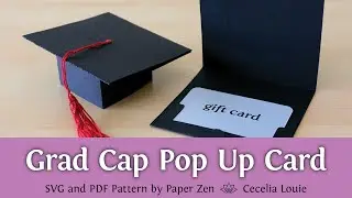 Pop Up Graduation Card - Free Pattern SVG PDF File