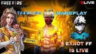 Free Fire Live 🔴 -Exrot FF Is Live - Id Check and Guild Test 1v2 🗿(With Subs)#freefire #exrotff