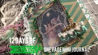 One page mini journal with Angels tutorial                         #12daysofjunkjournalgiftideas
