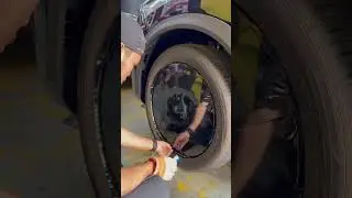 Jaecoo rim wrap glossy black #jaecooj7 #jaecoorim #wrappingrim #wrapping shop