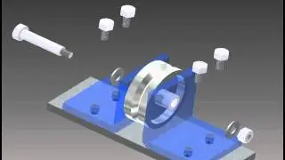 Autodesk Inventor Simple Assembly Explosion Animation