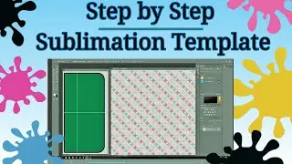 HOW TO USE PHOTOSHOP FOR SUBLIMATION Template PS Clipping Mask - Designing for sublimation printing.