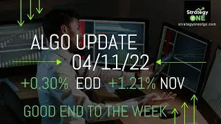 Algo Update 04/11/22 | StrategyOne Algo
