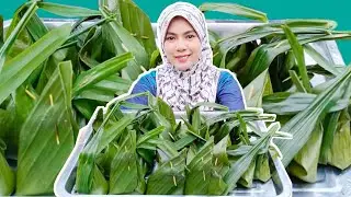 Salee nak tunjuk cara buat kuih tepung bungkus ubi ungu ขนมมันม่วงมะพร้าวอ่อน