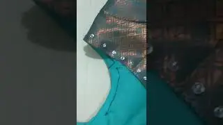 Brooch work in blouse for beginners #trending #embroidery #Brooch #broochwork # design #simple #easy