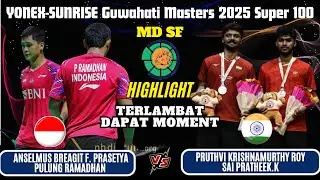 PRASETYA/RAMADHAN (INA) vs KRISHNAMURTHY ROY/PRATHEEK.K (IND) | MD SF Guwahati Masters 2025