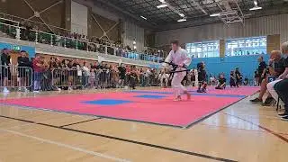 WUMA EU 2025 weapon Kata silver medalist Llyr Parri  - Three Part Staff Kata - Hakuo