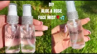 how to make DIY ALOE & ROSE FACE MIST🌹💦 (step by step) | lipgloss/cosmetic business