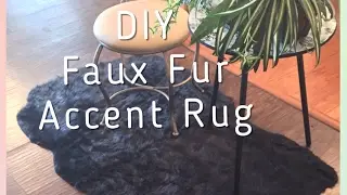 💎DIY Faux Fur Accent Rug 💎