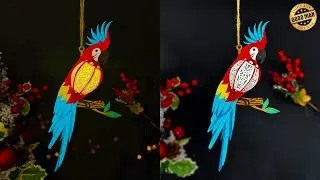 How To Make Paper Cut Lantern Parrot