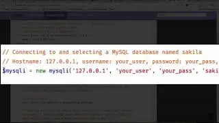 PHP mySQL database service class part 1