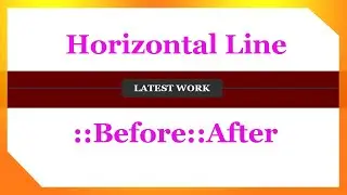 Horizontal line Using Css Before And After  Problem Solving HTML And CSS-Ohiduzzaman Rabbi
