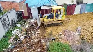 Start New !! 1Day 100% Complete Landfill delete deep garbage in wall with dump truck