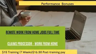 Remote Work From Home Jobs Full Time | Claims Processor work from home