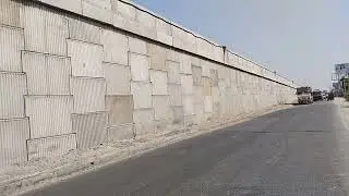 Time lapse video of road construction elevation view of re wall vertical wall#shorts#filterchallenge