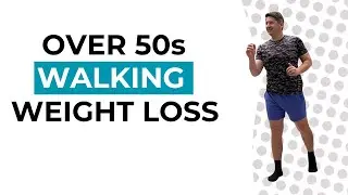 Over 50s Walking Exercise to LOSE WEIGHT FAST At Home Standing Abs And Cardio