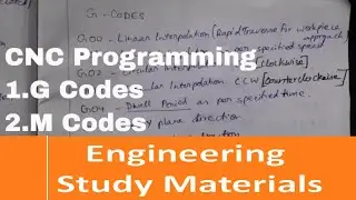 CNC Programming Explained G code and M code | Engineering Study Materials