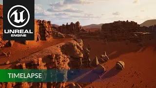 Unreal Engine 5 - Mars / Desert Landscape Timelapse