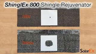 How to Stop Granule Loss on Asphalt Shingles - SolarEx Shingle Rejuvenator Demonstration