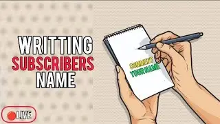 Comment Your Name & Get Bubble LetterArt LIVE 🔴 Akhilartscafeyt #calligraphy#art #fonts #artlovers
