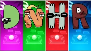 ALPHABET LORE D 🟣 🆚 N 🟢 🆚 H 🔴 🆚 R 🔵 &ndash; TILES HOP 🔥🎶