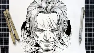 Рисуем Шанкса в стиле манга | One Piece: шаг за шагом
