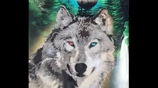 wolf cool painting Loco!!!!!