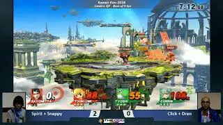 KKON18 Teams: SSB Wii U - LQF - Spirit + Snappy vs Click + Dren