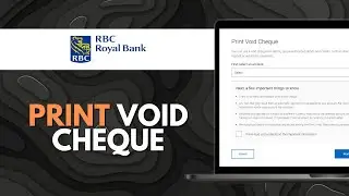 How to View or Print a Void Check on RBC Royal Bank Online