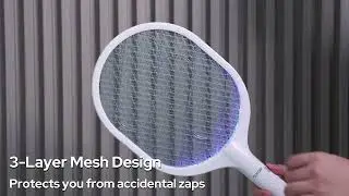 🦟 COSTAR Electric Mosquito Racket: Manual Zap + Smart Trap, Double Protection for Your Summer! ✨