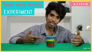 Sugar Water Density Experiment🌈|ഗ്ലാസിനുളില്ലേ മഴവില്ല് |Science experiment | K4TECH