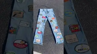 Patch work Denim #jeans #patches #upcycledfashion #denimdamage