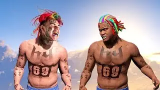 Grand Theft Auto V: VINES # 4 (6IX9INE, KIKA, Funny Moments, Best Vines)