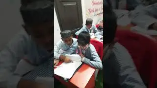 Mid term exam is going on. #childschool