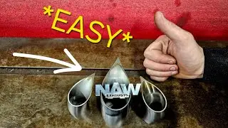 Unbelievably Easy Hack! Achieving the Perfect Wastegate/Exhaust TEARDROP tip tailpipe exit!
