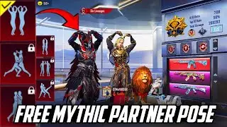 HOW TO GET FREE MYTHIC PARTNER POSE EMOTE IN PUBG/BGMI | HOW TO INCREASE SYNERGY FAST.
